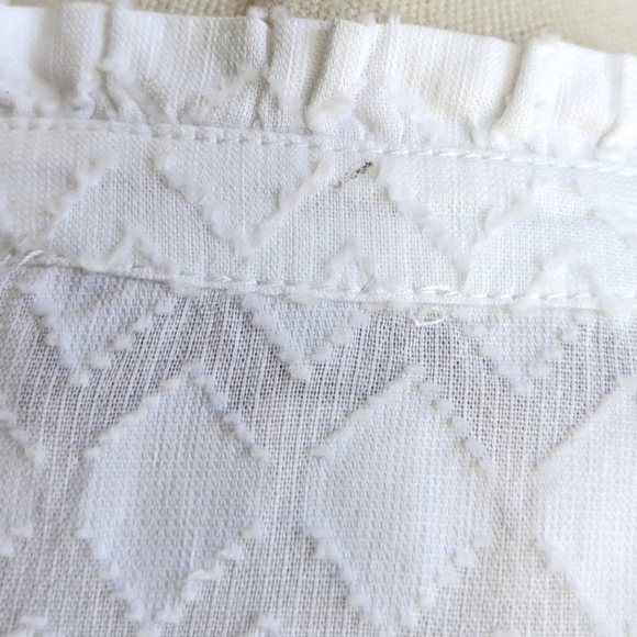 LOFT Ann Taylor Ruffle Button-Down Top - Picture 7 of 9